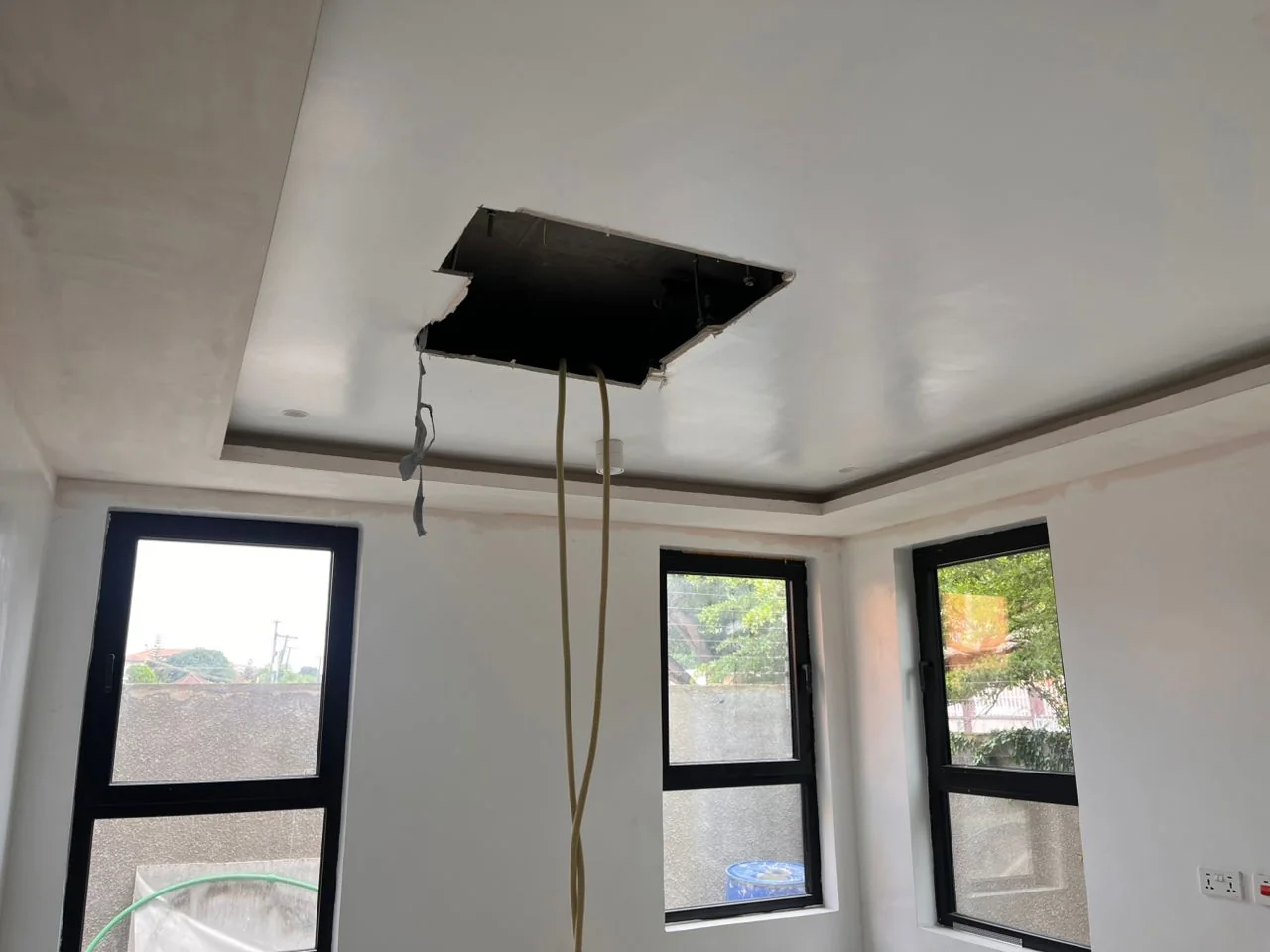 Bright reading room being converted with new glazing